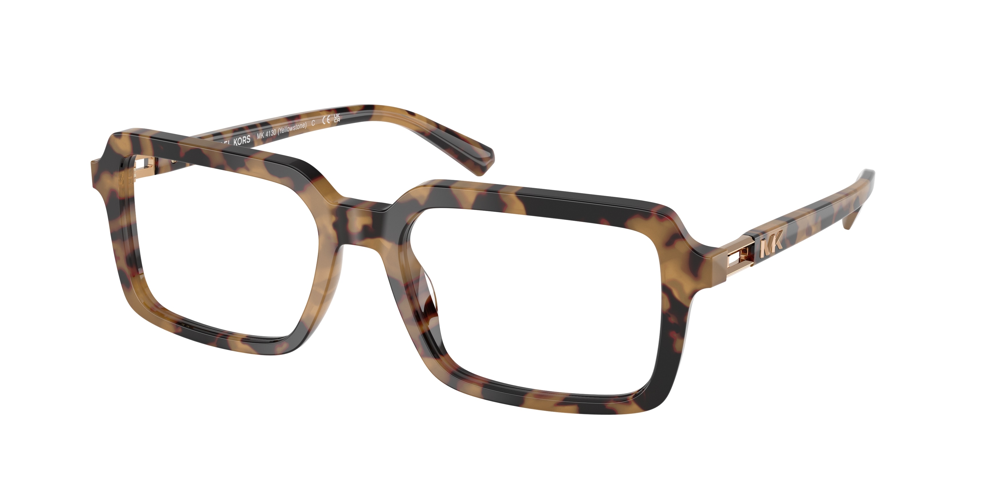 Michael Kors Man MK4130 YELLOWSTONE 4006 Vista frames Acetate Turtle Transparent Squared Normal-image